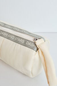 Dash and Stars N&eacute;cessaire tipo bowling m&eacute;dio amarelo