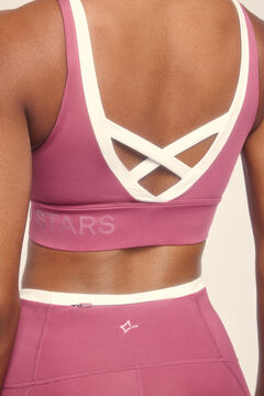 Dash and Stars Sujetador deportivo 4D Stretch rosa rosa