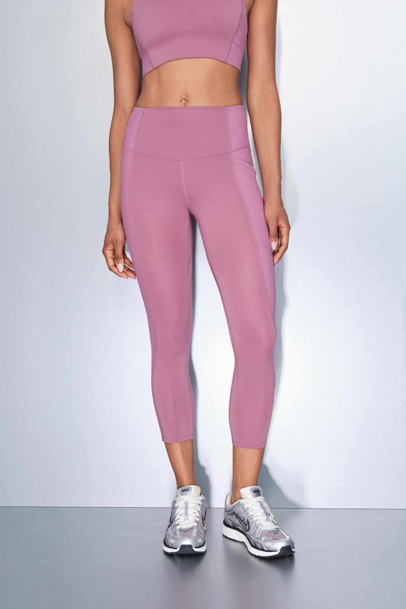 Dash and Stars Legging curta rosa 4D STRETCH rosa