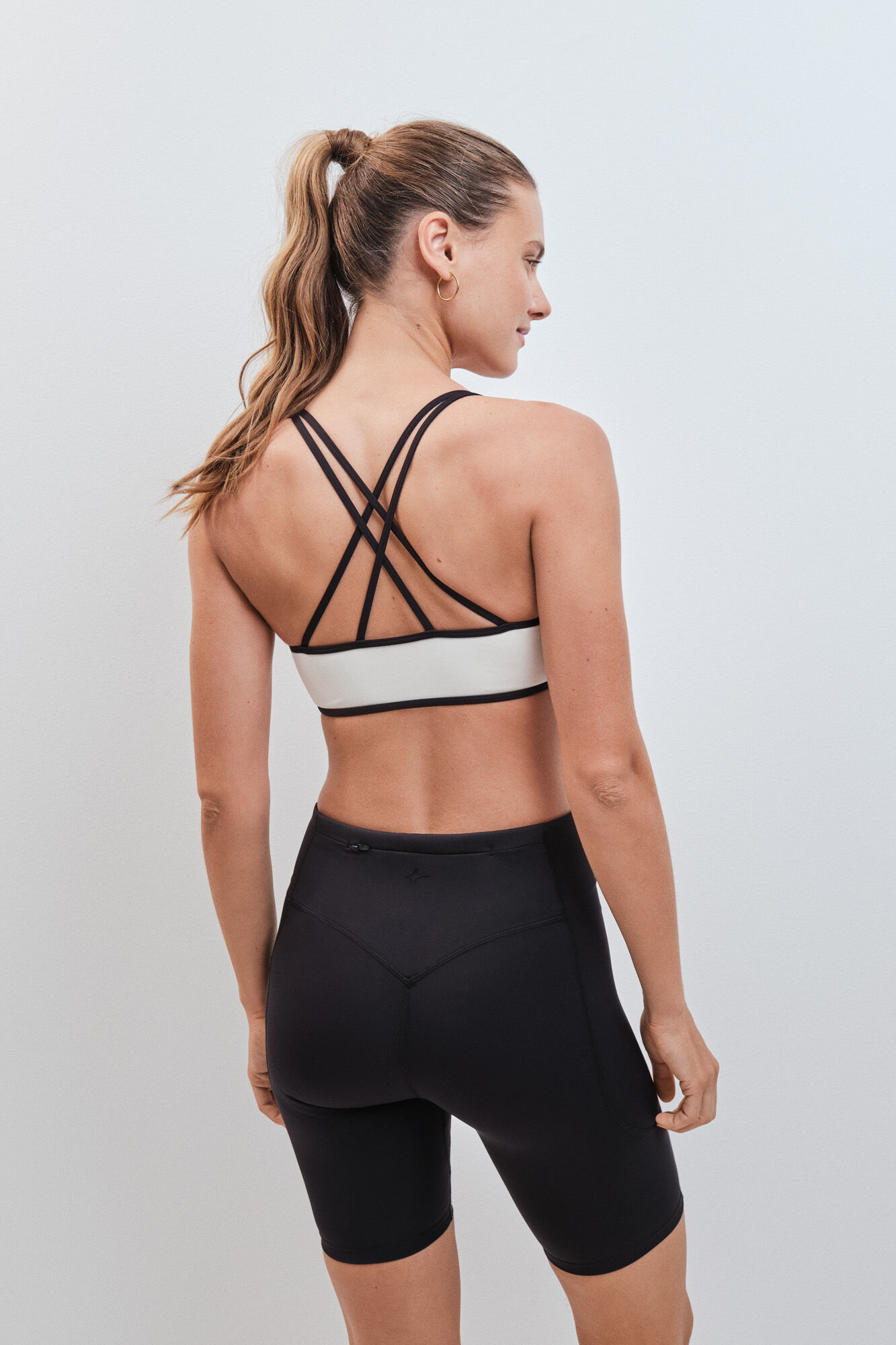 Dash and Stars Leggings ciclista 4D STRETCH preto preto