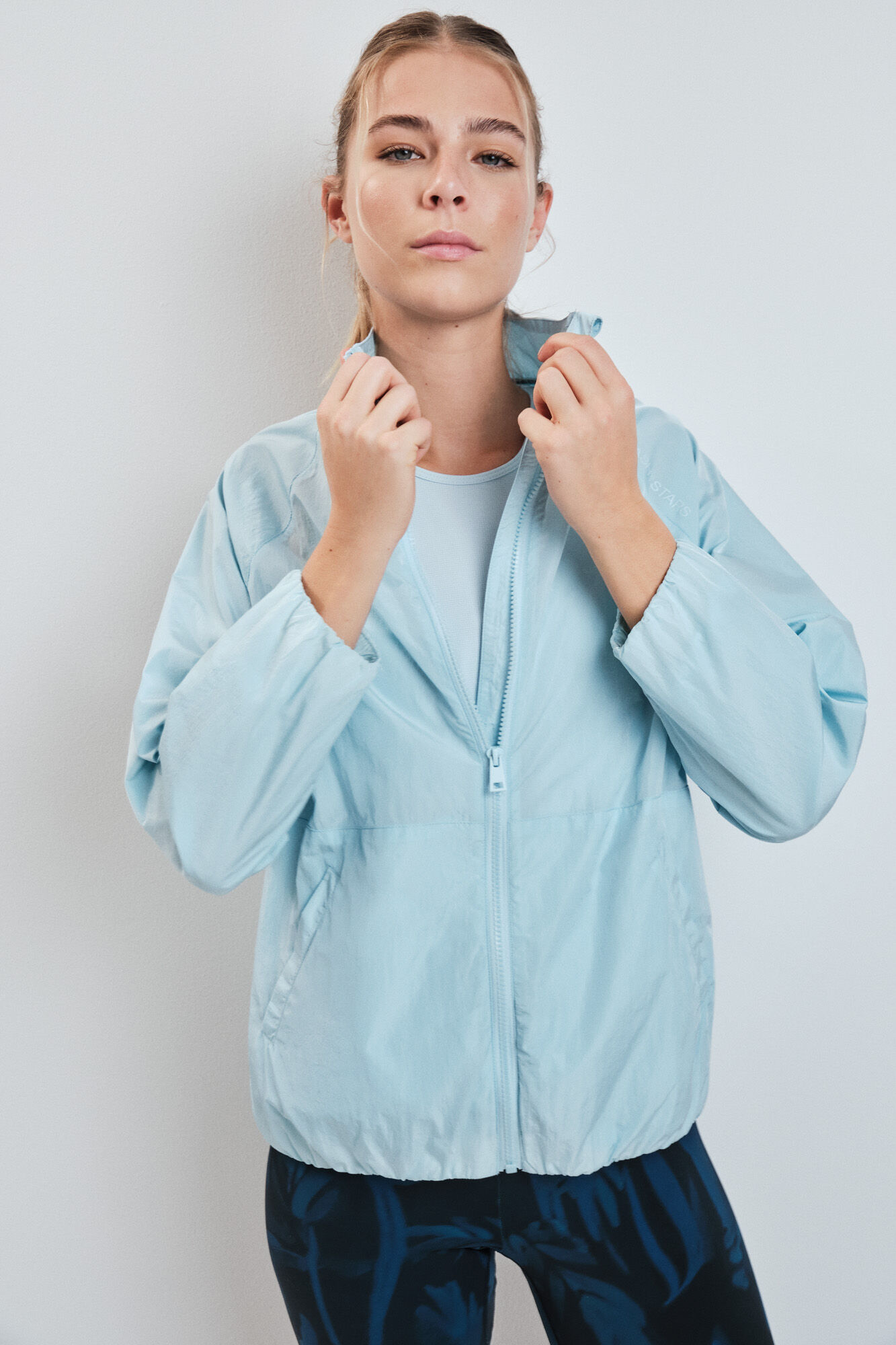 Dash and Stars Casaco corta-vento azul azul