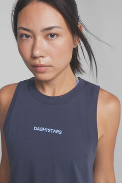 Dash and Stars Camisola 100% algodão marengo cinzento