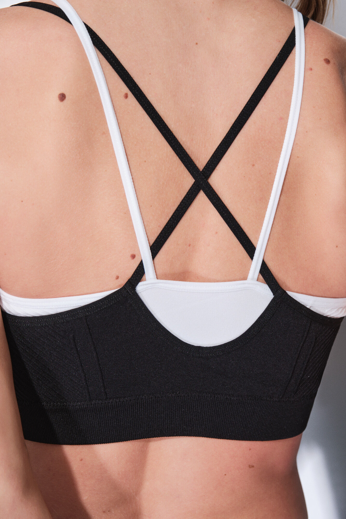 Dash and Stars Soutien desportivo preto SEAMLESS COMFORT