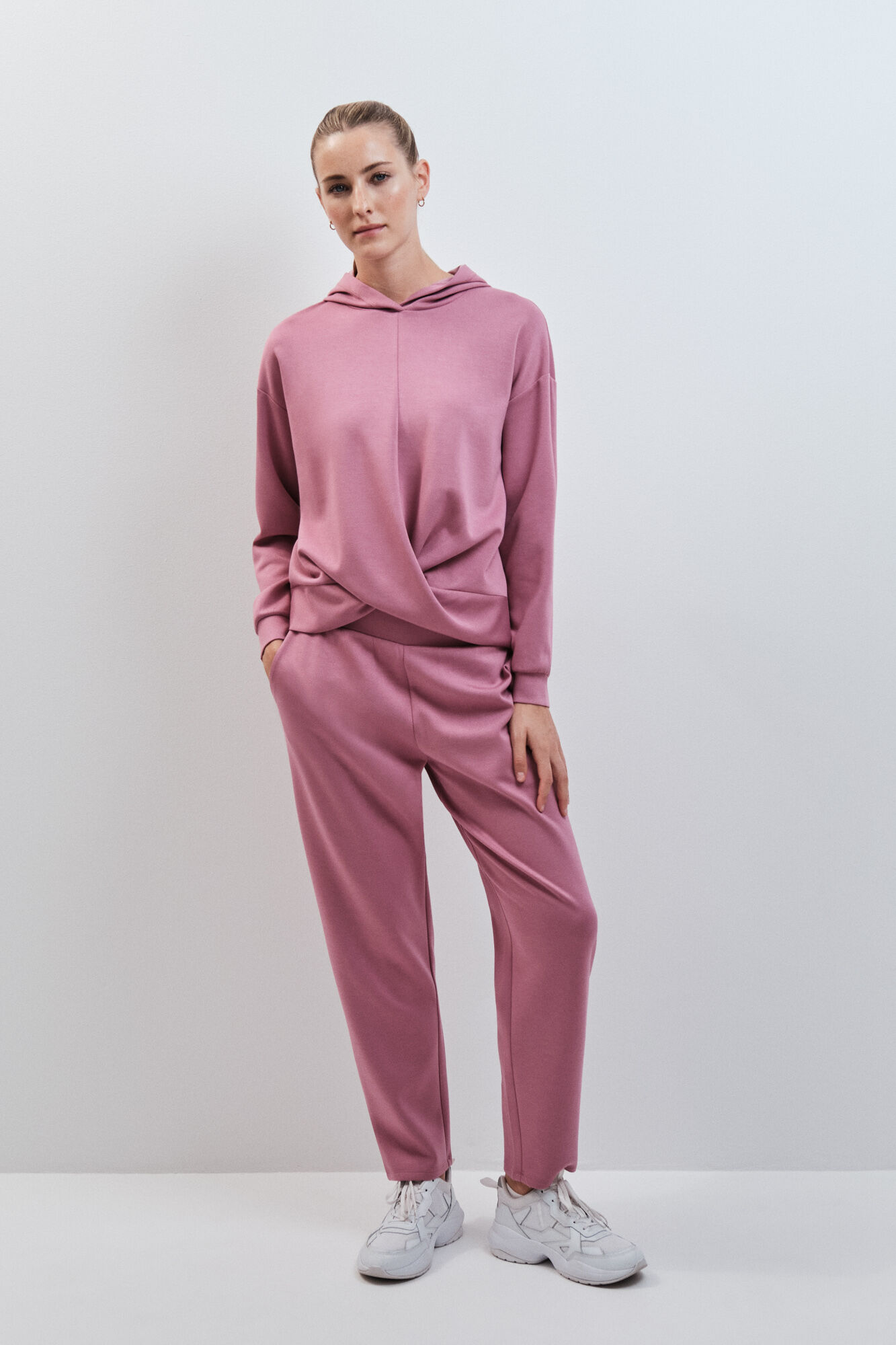 Dash and Stars Cal&ccedil;a comprida jogger soft touch rosa