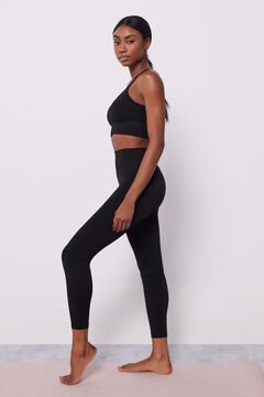 Dash and Stars Leggings pretas Seamless Comfort preto