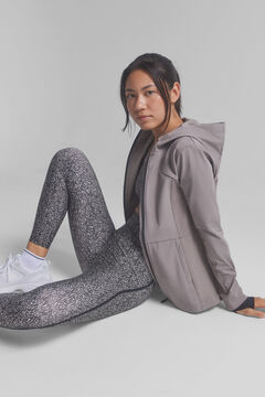 Dash and Stars Chaqueta técnica water-repellent marrón nude