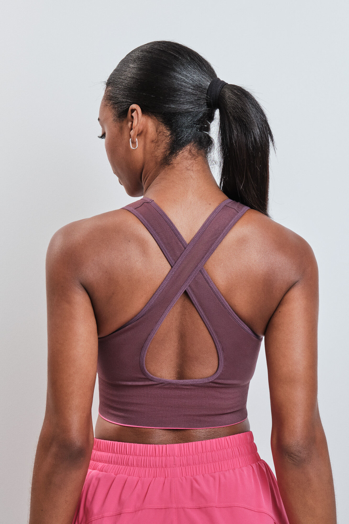 Dash and Stars Soutien desportivo 4D Stretch revers&iacute;vel rosa rosa