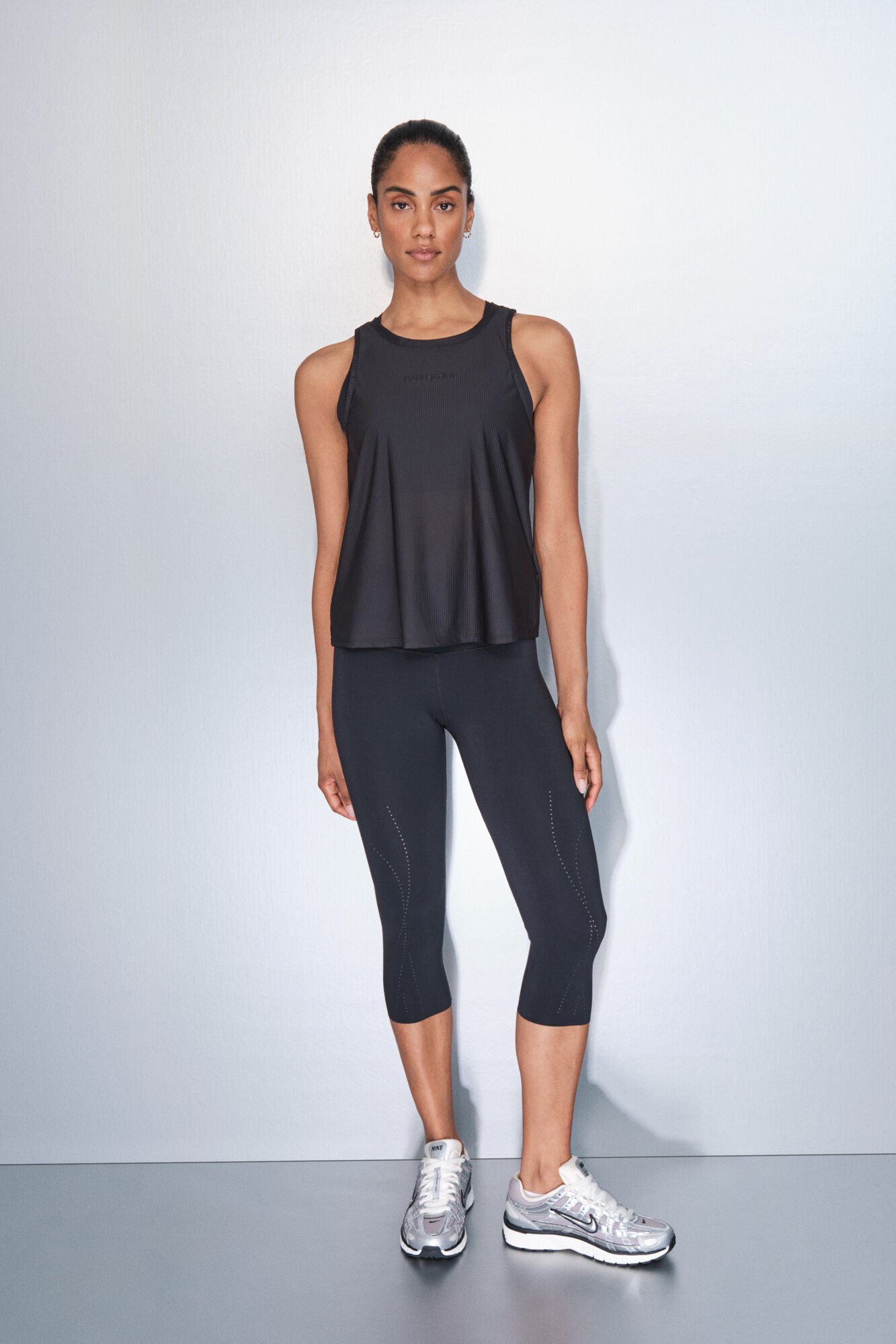 Dash and Stars Leggings Capri COMPRESSIVE negro negro