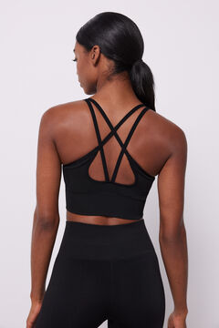 Dash and Stars Soutien desportivo preto Seamless Comfort preto