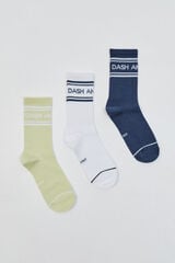 Dash and Stars Pack 3 meias t&eacute;cnicas azul