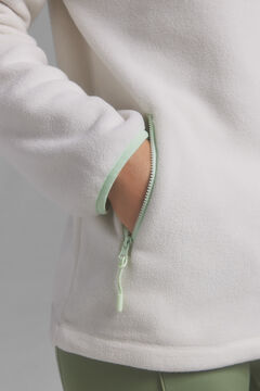 Dash and Stars Jersey tejido polar blanco beige