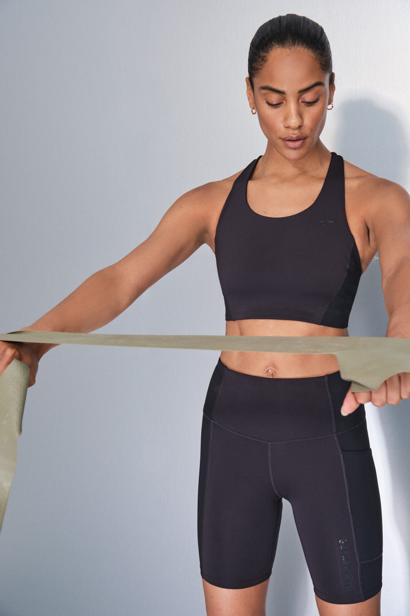 Dash and Stars Leggings de ciclismo pretas 4D STRETCH preto