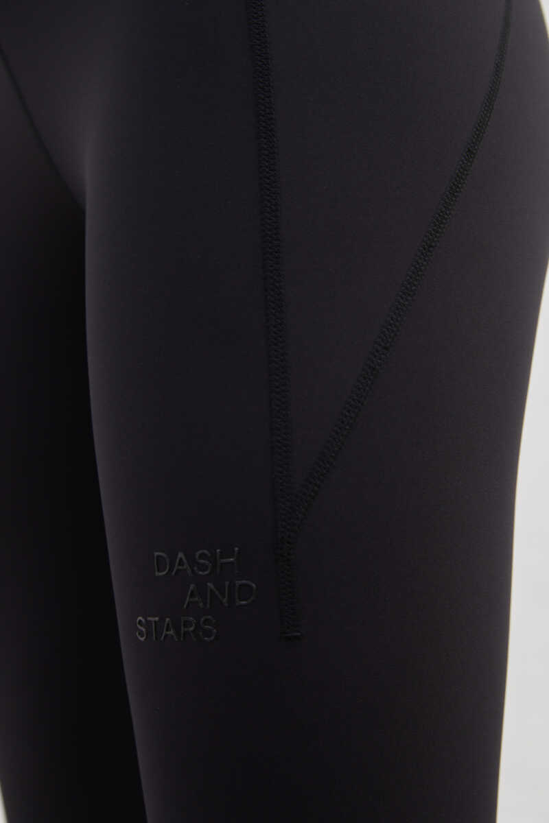 Dash and Stars Legging medio negro 4D Strecht negro