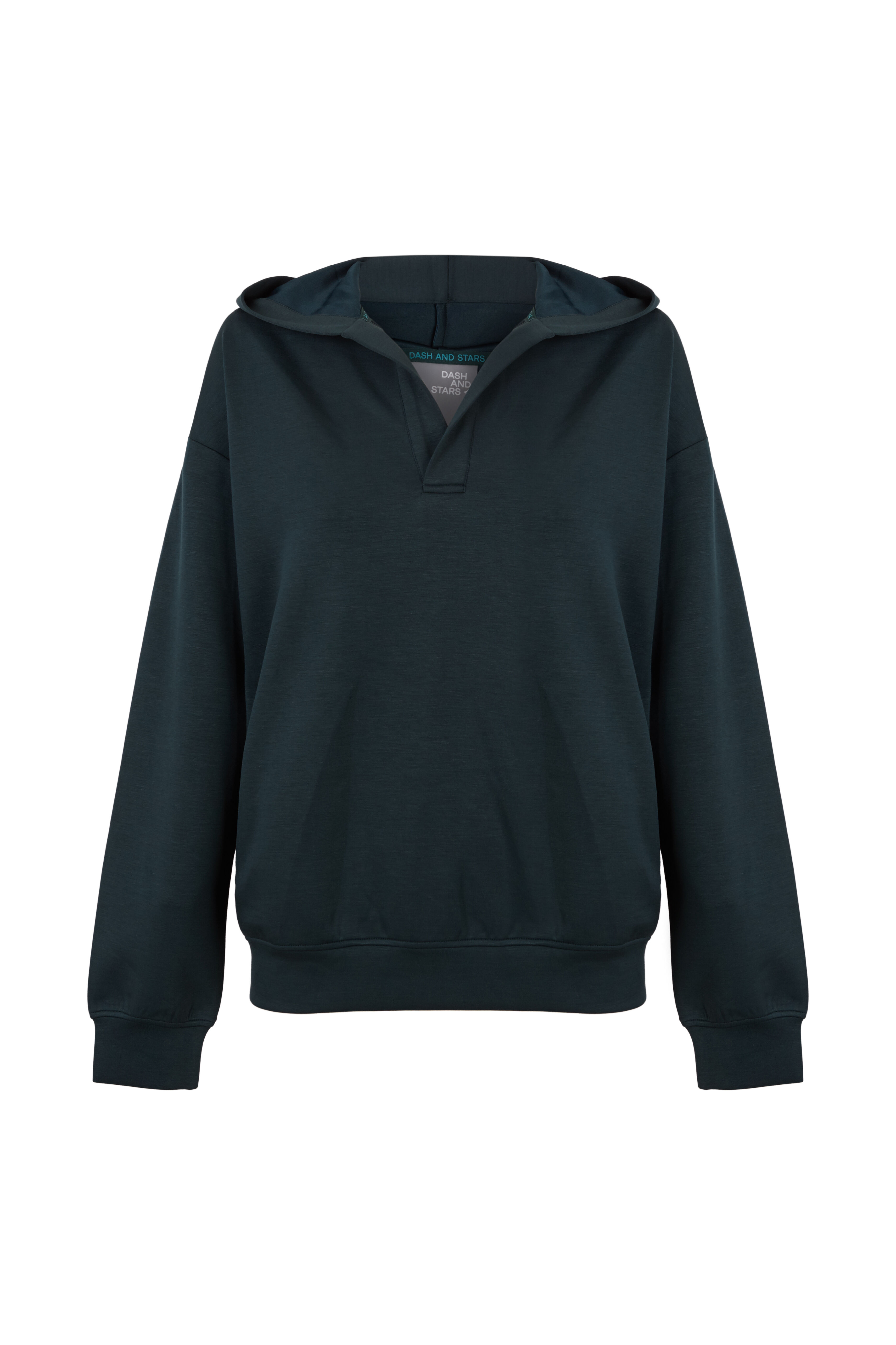 Dash and Stars Sweatshirt com capuz verde verde