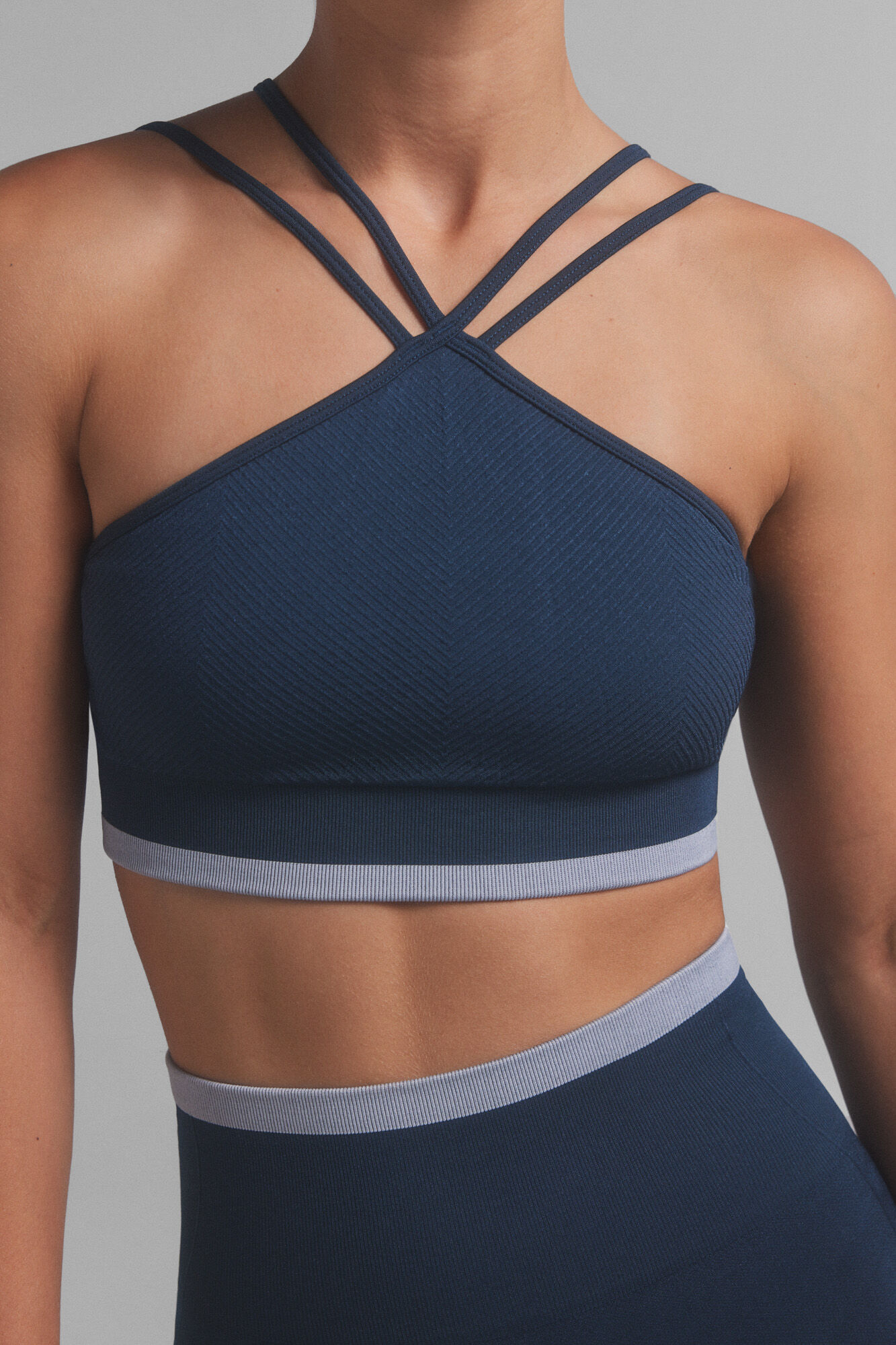 Dash and Stars Soutien desportivo SEAMLESS COMFORT azul. 