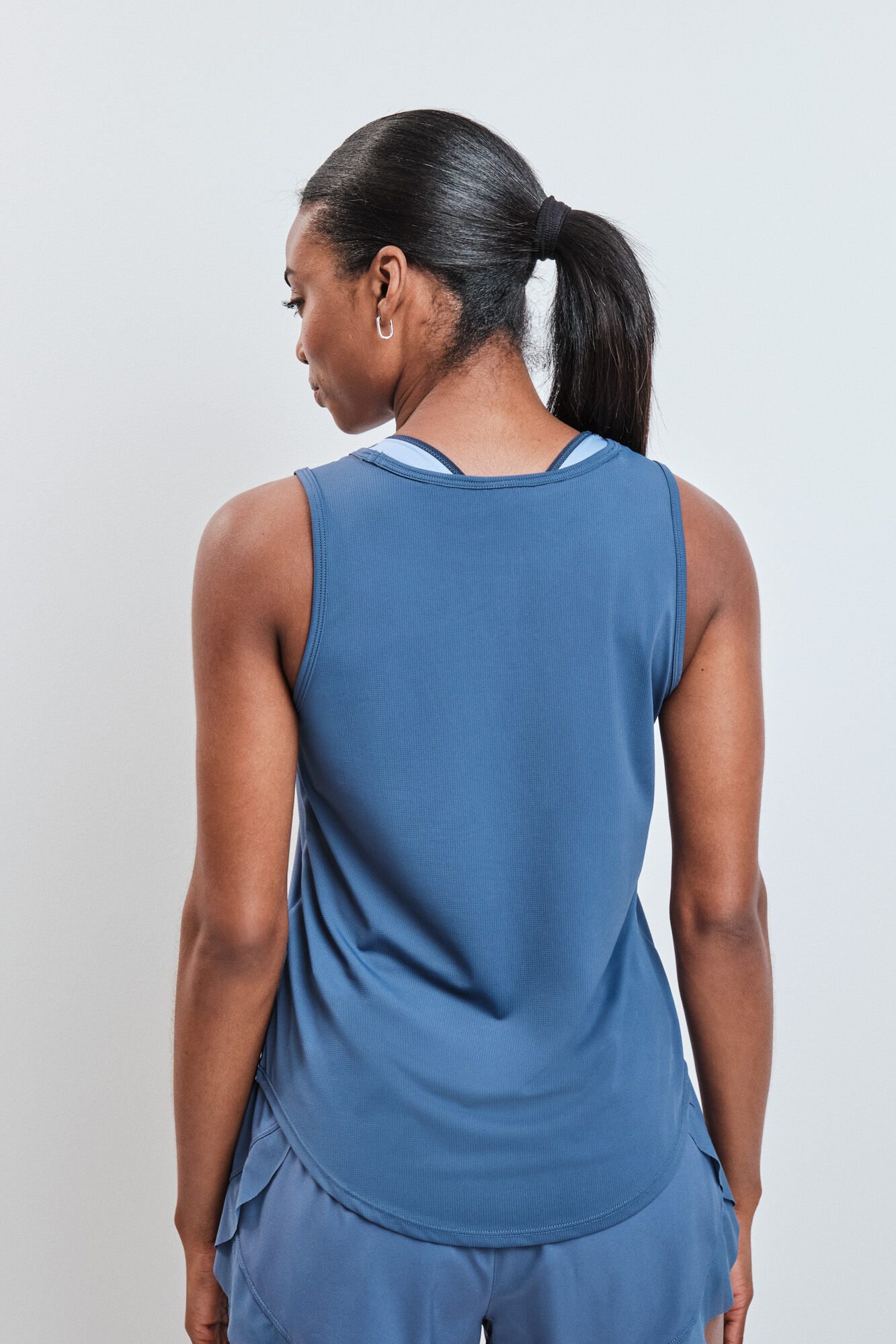 Dash and Stars T-shirt t&eacute;cnica sem mangas azul azul