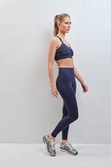 Dash and Stars Leggings SEAMLESS COMFORT azul lurex azul