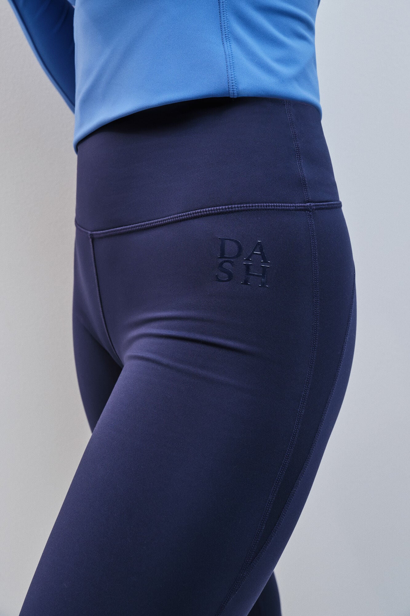 Dash and Stars Leggings flare t&eacute;rmicos compridos azul azul