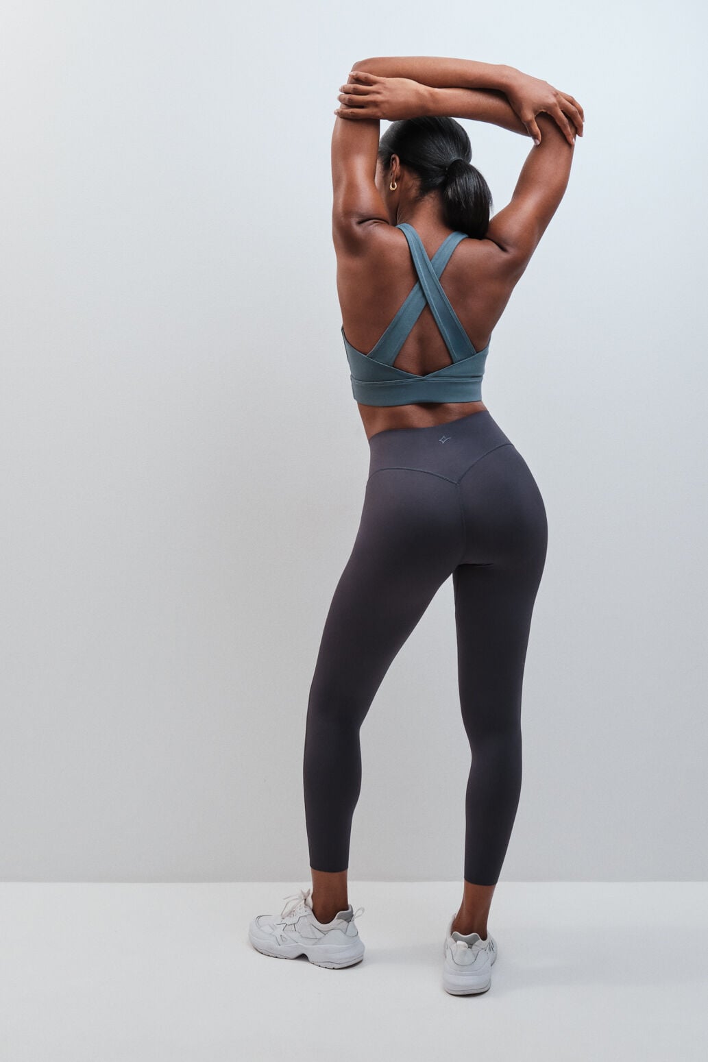 Dash and Stars Leggings COMPRESSIVE comprido cinzento cinzento