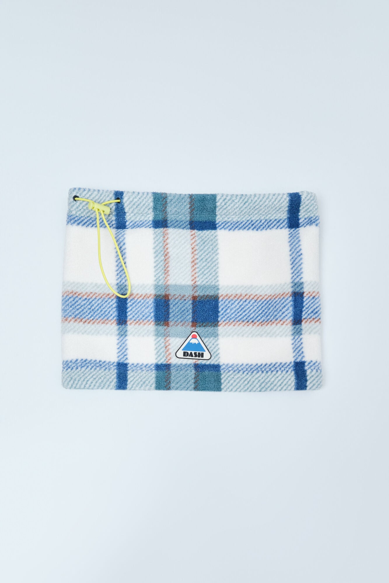 0 Gola polar estampada aos quadrados azul