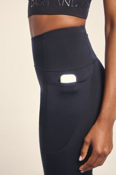 Dash and Stars Leggings pretos microfibra 4D Stretch preto