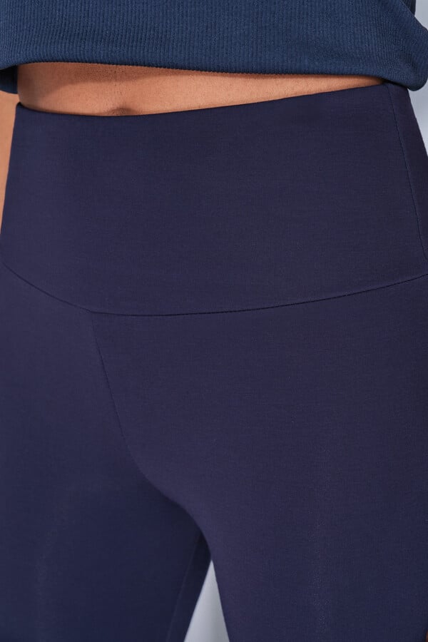 Dash and Stars Leggings azuis longas azul