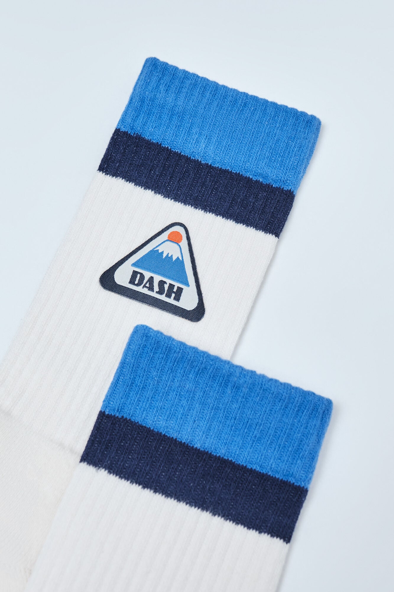 Dash and Stars Meias grossas de algod&atilde;o com logo impress&atilde;o