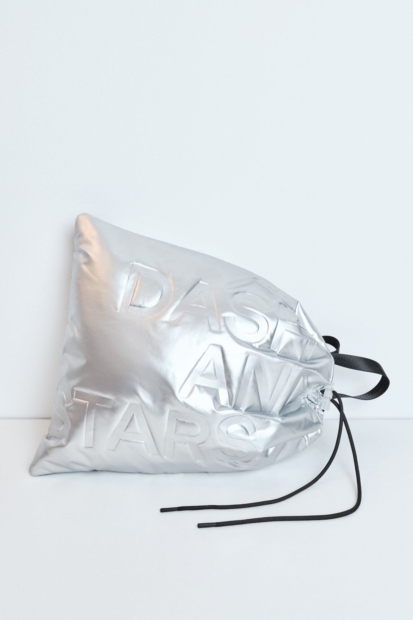 Dash and Stars Mochila metalizada acolchoada cinzento