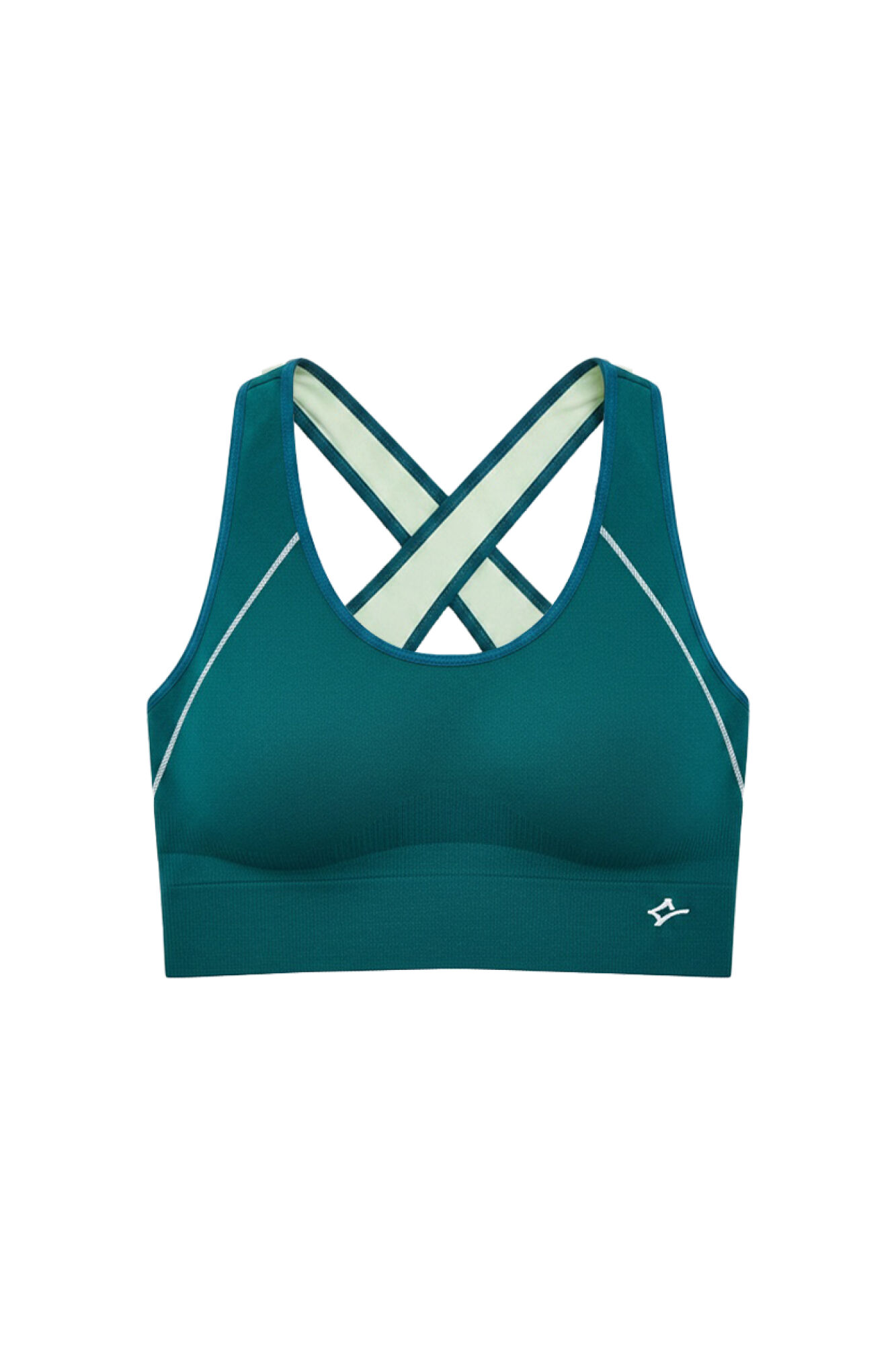 Dash and Stars Soutien desportivo 4D Stretch revers&iacute;vel verde verde