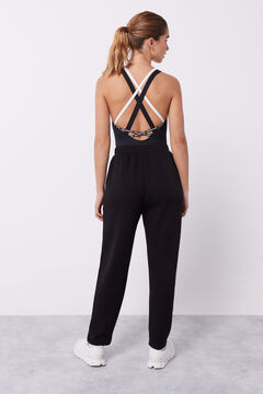 Dash and Stars Calças jogger tato suave preto preto