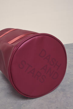 Dash and Stars Bolsa esportiva média de boliche rosa rosa