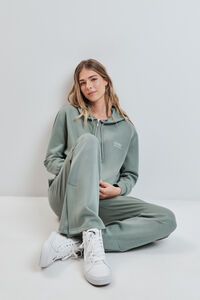 Dash and Stars Casaco com capuz em viscose suave verde