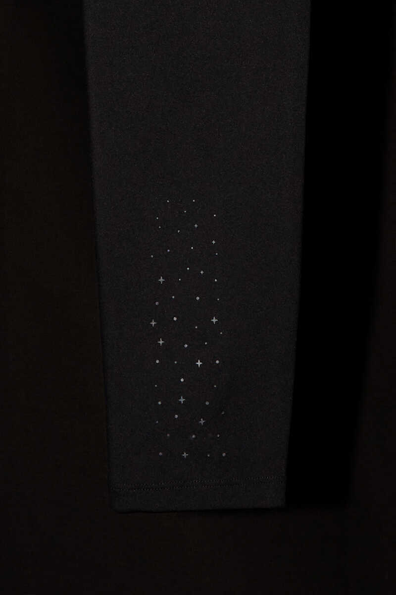 Dash and Stars Legging negro microfibra 4D Strecht negro