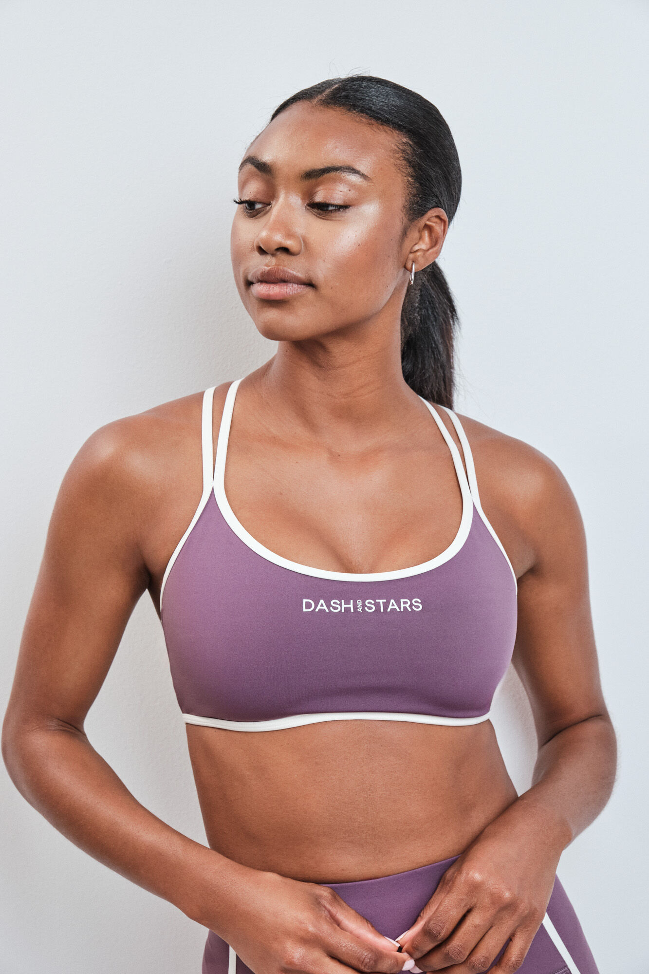 Dash and Stars Soutien desportivo 4D Stretch gren&aacute; rosa