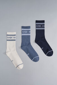 Dash and Stars Pack 3 calcetines medios algodón