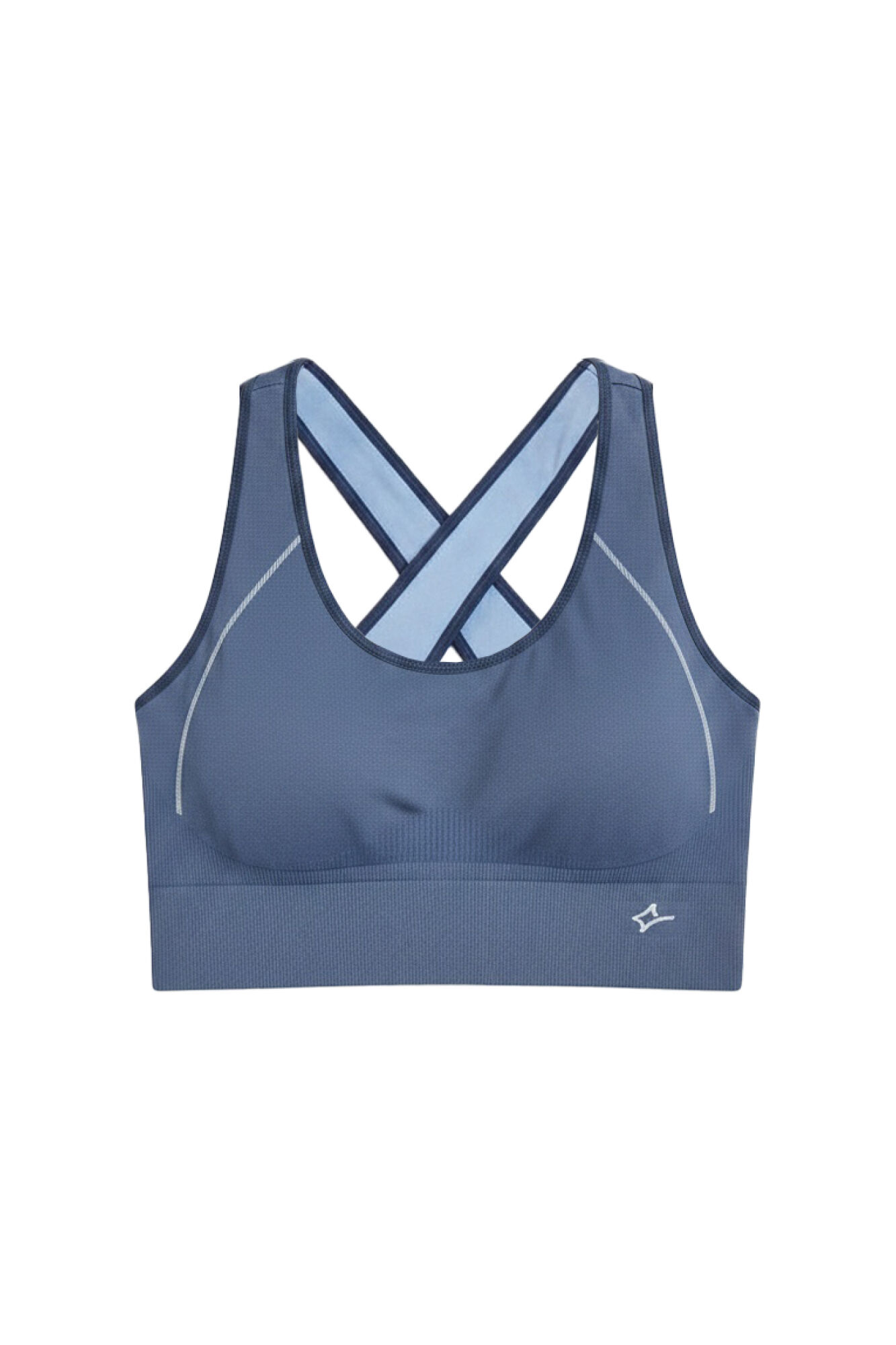 Dash and Stars Soutien desportivo 4D Stretch revers&iacute;vel azul azul