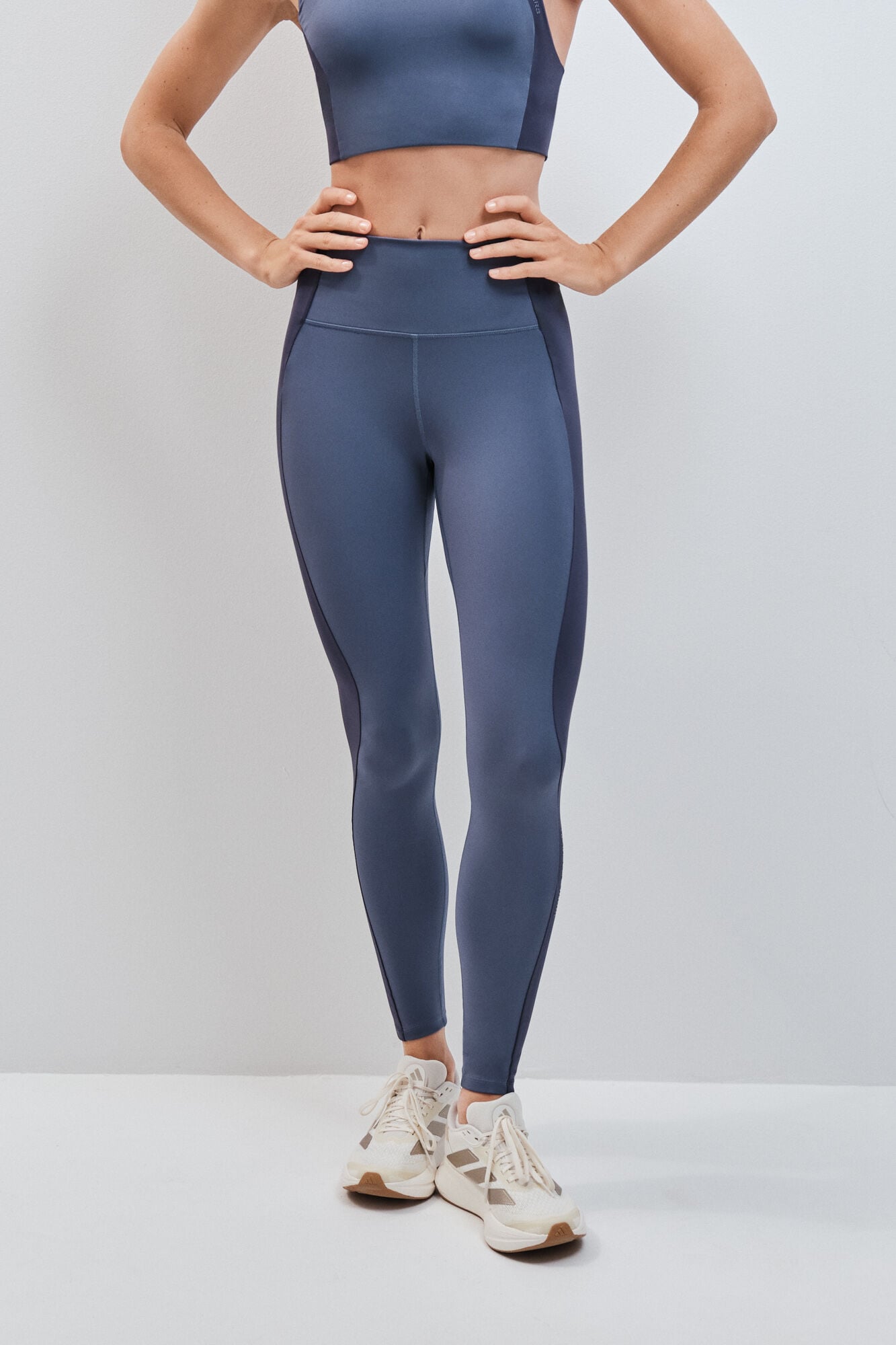 Dash and Stars Leggings largos 4D STRETCH azul oscuro azul