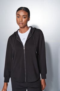 Dash and Stars Casaco preta com fecho-éclair 