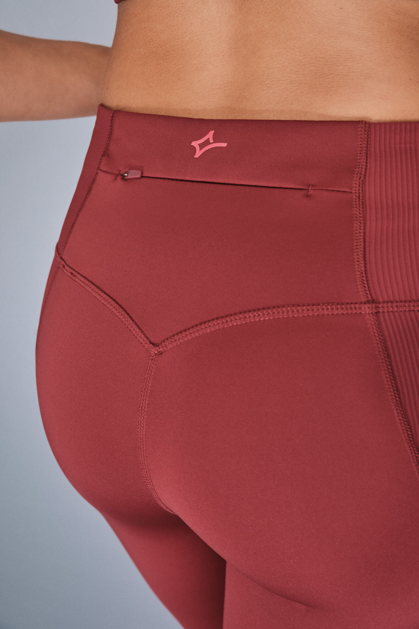 Dash and Stars Leggings 4D STRETCH pirata granate burdeos