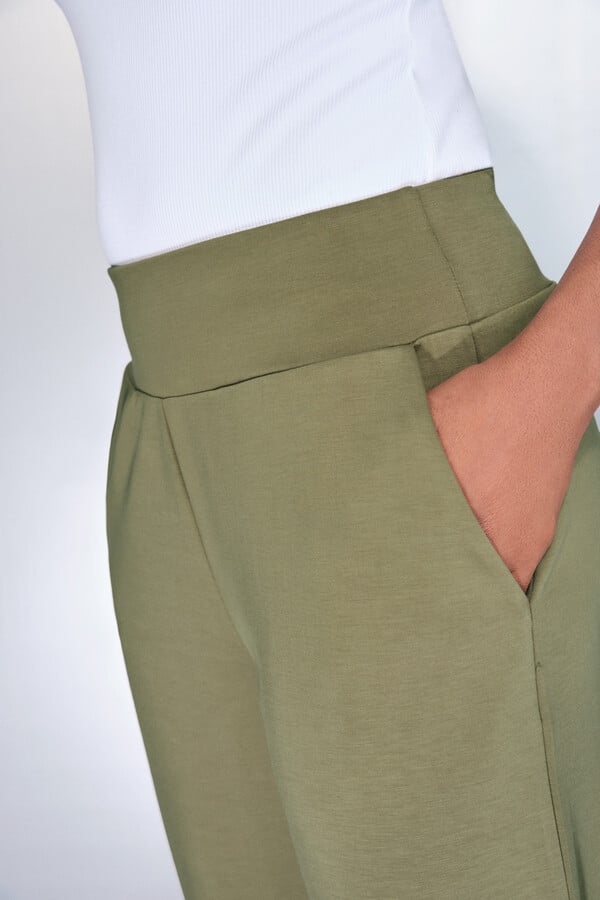 Dash and Stars Calça jogger cáqui beige