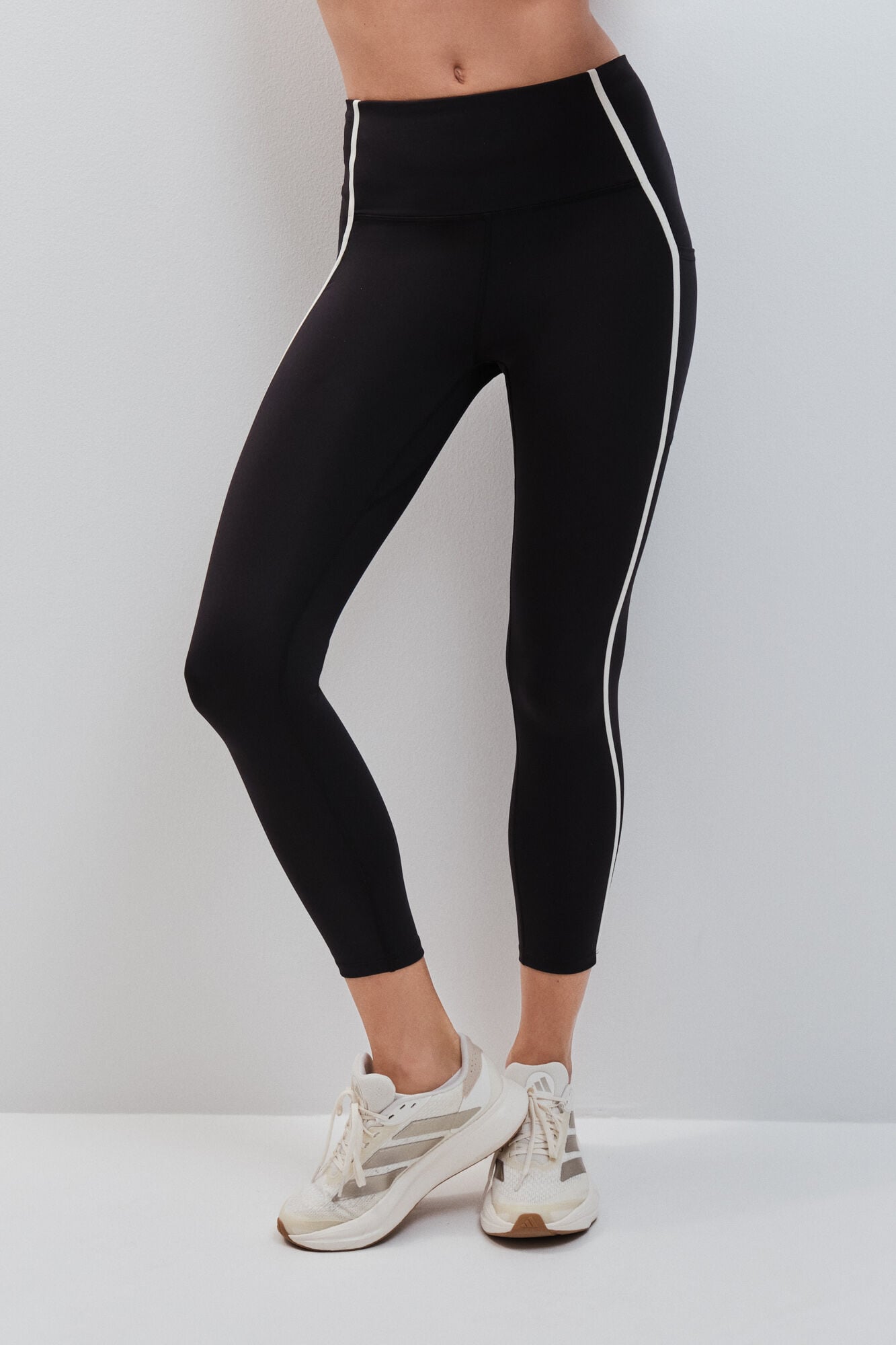 Dash and Stars Leggings crop 4D STRETCH negro negro