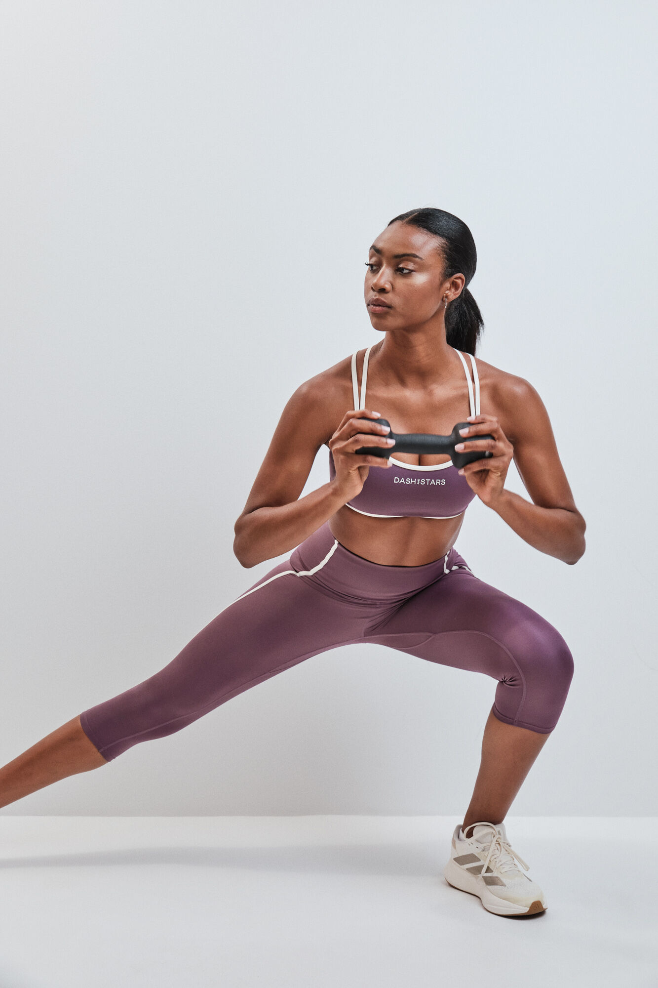 Dash and Stars Soutien desportivo 4D Stretch gren&aacute; rosa