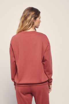 Dash and Stars Sweatshirt peluda em piqué Sweatshirt impressão