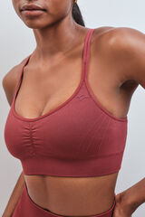 Dash and Stars Soutien desportivo SEAMLESS COMFORT gren&aacute; vermelho