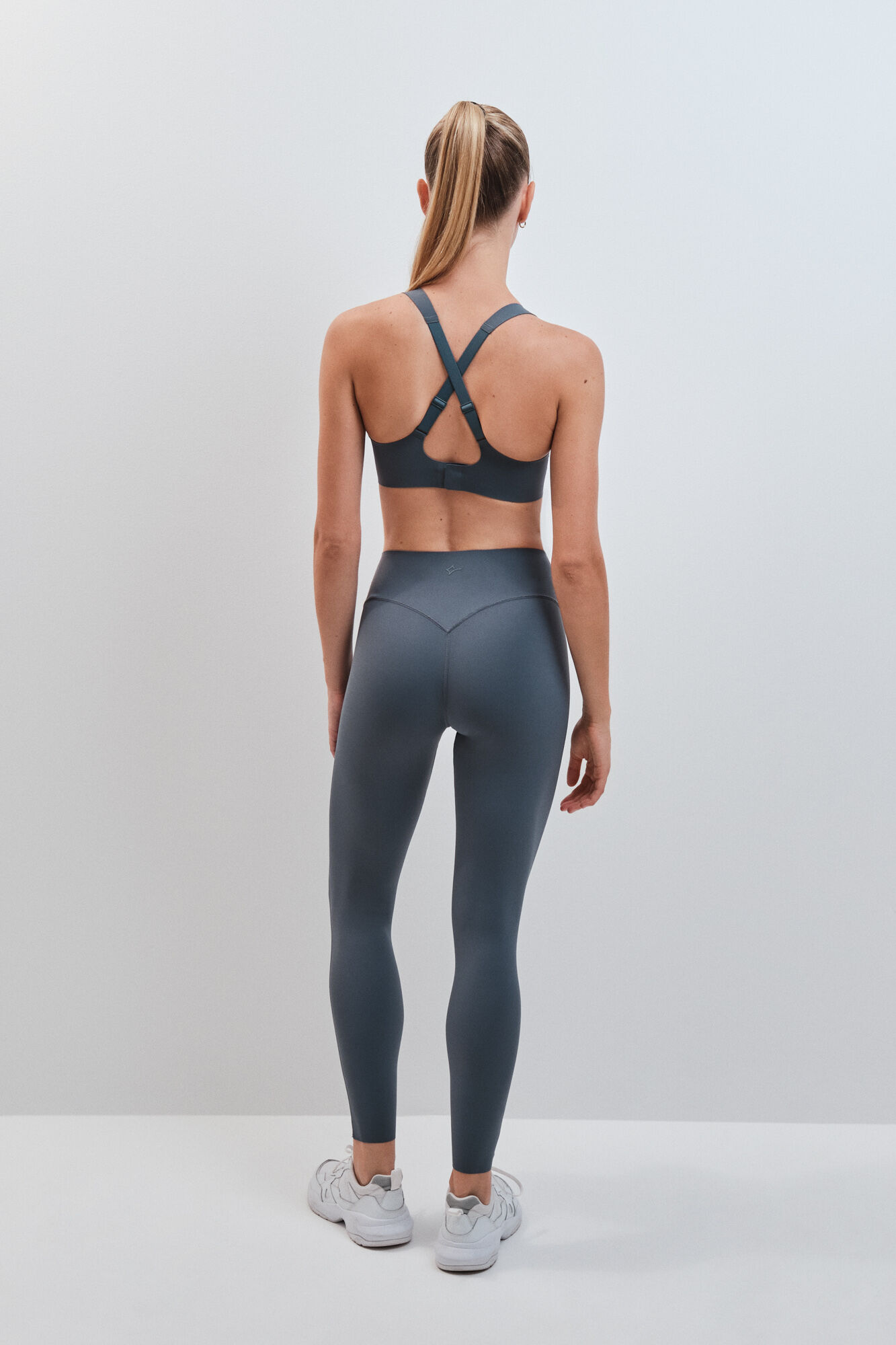 Dash and Stars Leggings COMPRESSIVE comprida verde verde