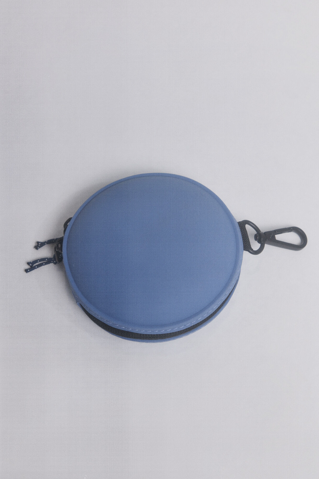 Monedero silicona circular azul
