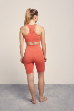 Dash and Stars Leggings ciclista SEAMLESS COMFORT melocotón rojo