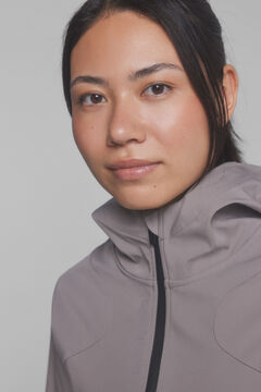 Dash and Stars Chaqueta técnica water-repellent marrón nude