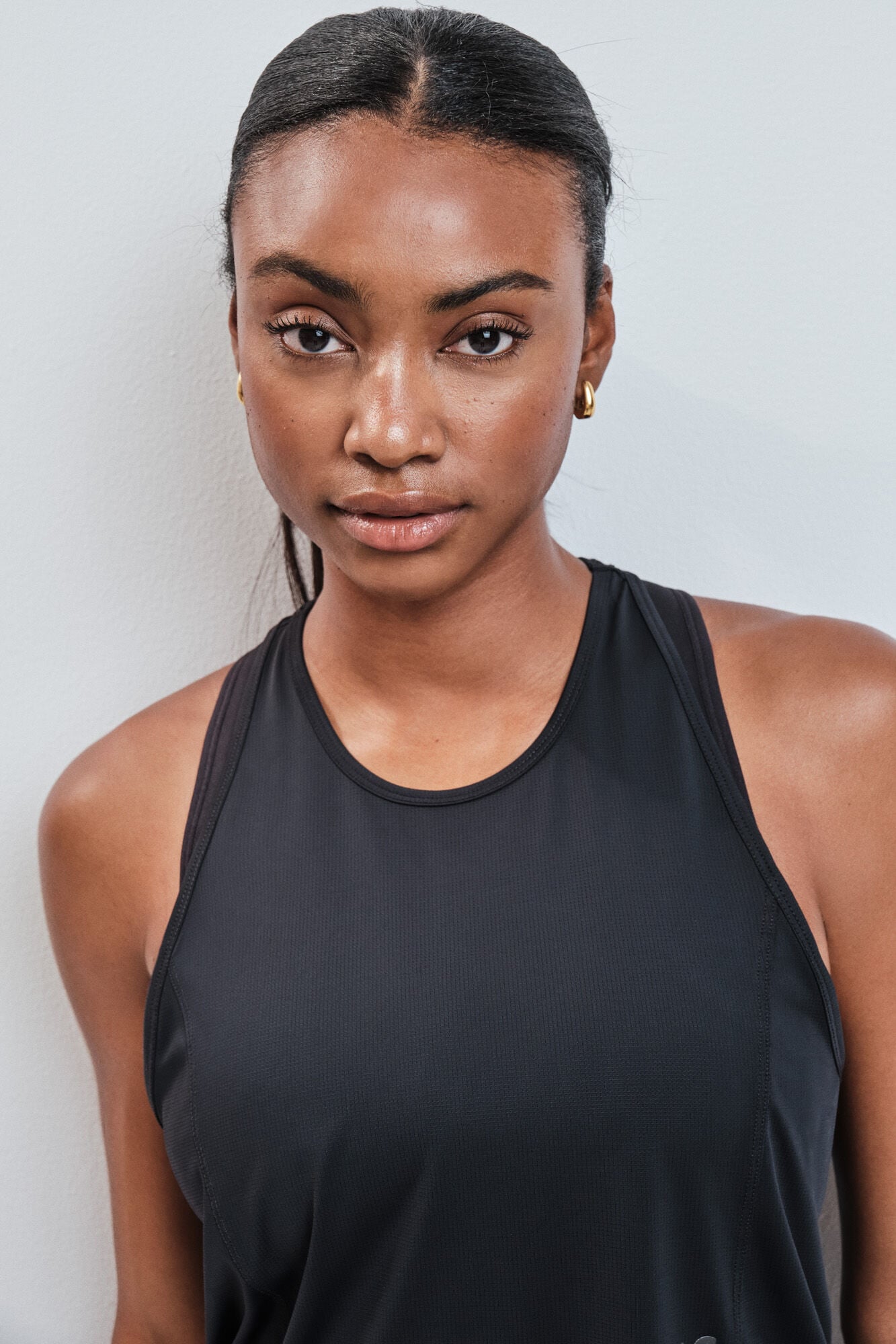 Dash and Stars T-shirt t&eacute;cnica halter preto preto