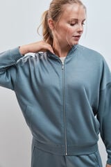 Dash and Stars Chaqueta bomber tacto suave verde verde